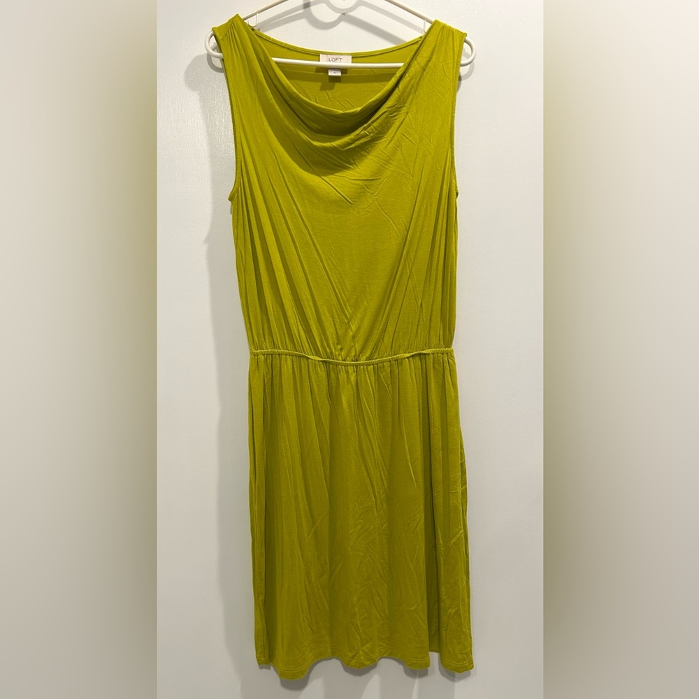 Ann Taylor LOFT dress in a bold green!
